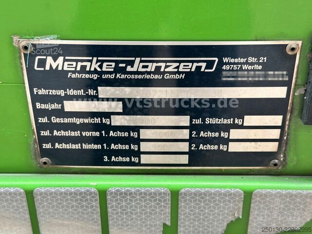 Ремарке за превоз на коне MENKE-JANZEN 3.Stock & Aggregat/Hubdach/BPW/54m²