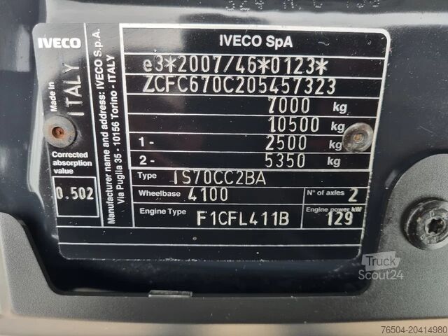 Bestelbus Iveco Daily 70C18 3.0D L4H3 Hi-Matic Euro 6 GVW 7000 kg