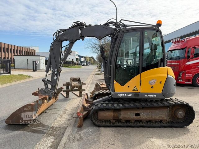 Mini-escavadora Mecalac 8 M CR -7.6T - 6447 H - FULL HYDR + MANY EXTRA ...