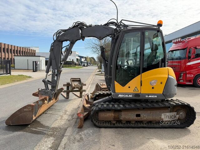 Carregadora de lagartas Mecalac 8 M CR -7.6T - 6447 H - FULL HYDR + MANY EXTRA ...