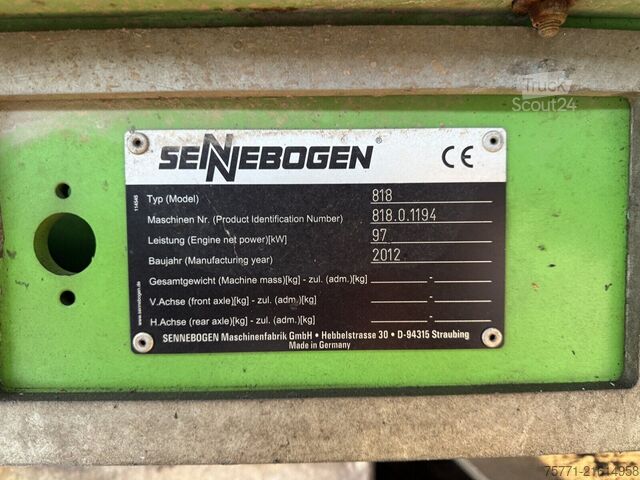 Rukovalac materijalom Sennebogen 818 KOPARKA KOŁOWA