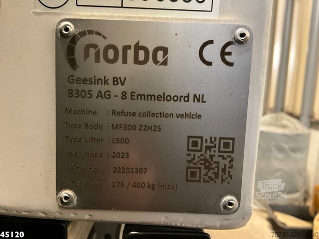 Hulladékgyűjtő jármű Volvo FE 350 Norba MF 300 22m³ 2 compartimenten NEW a...