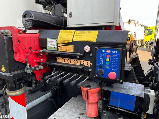 Darus billenőplatós teherautó Scania P 340 Euro 6 CNG HMF 25 Tonmeter laadkraan
