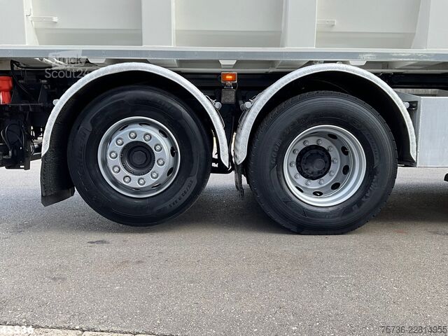 Darus billenőplatós teherautó Scania P 340 Euro 6 CNG HMF 25 Tonmeter laadkraan