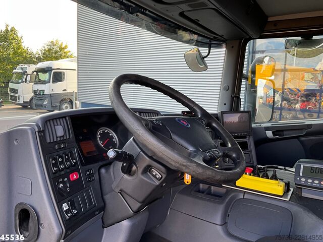 Darus billenőplatós teherautó Scania P 340 Euro 6 CNG HMF 25 Tonmeter laadkraan