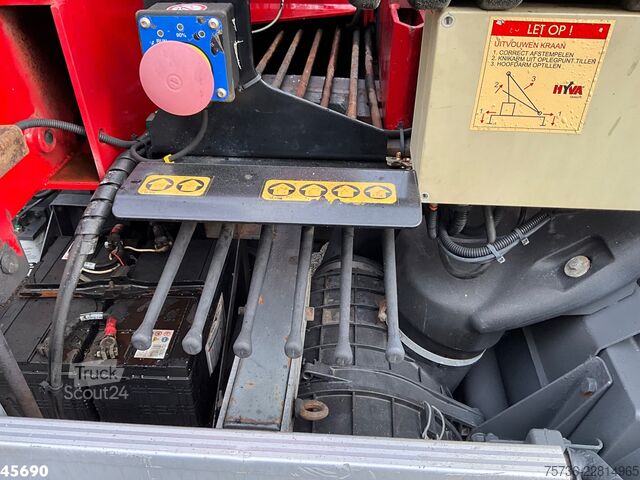 Darus billenőplatós teherautó DAF FA 55 LF 220 HMF 10 Tonmeter laadkraan Just 119...