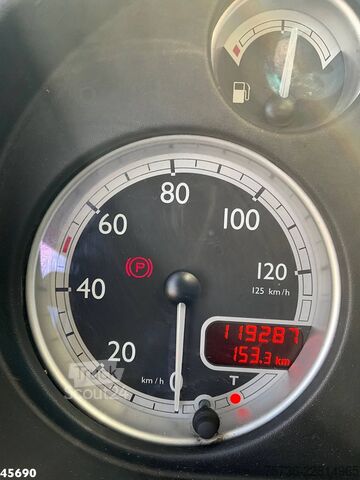 Darus billenőplatós teherautó DAF FA 55 LF 220 HMF 10 Tonmeter laadkraan Just 119...