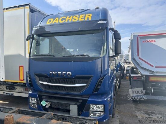 Swap body truck IVECO STRALIS AS260SY BDF, INTARDER MOTORSCHADEN NICHT FAHRBEREIT, OHNE HOLZAUFBAU