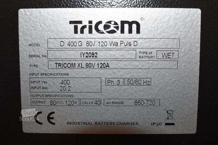 Forklift aküsü AIM TriCOM XL 80V/120A