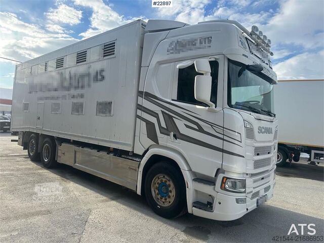 Galvijų vežimas Scania R500 6x2 livestock truck – 12 cattle or 120 sheep/