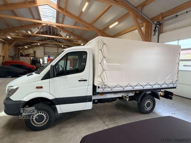 Pick-up varevogn MERCEDES-BENZ Sprinter 316 CDI Pritsche 4x4 Allrad Plane