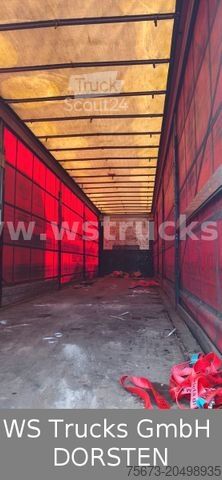 Auflieger mit Pritsche & Plane SCHMITZ CARGOBULL Mega SDP27 Hubdach Edscher  XL Code