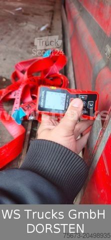 Auflieger mit Pritsche & Plane SCHMITZ CARGOBULL Mega SDP27 Hubdach Edscher  XL Code