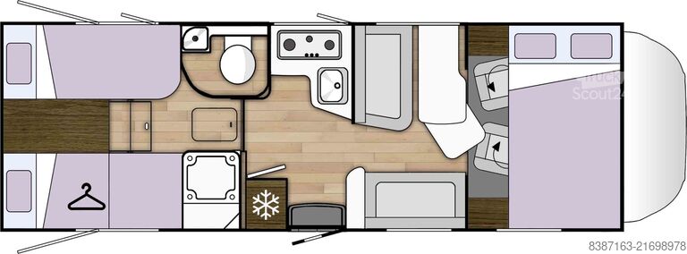 Kemperis/kemperis automobīlis Benimar Sport 363 Northautokapp