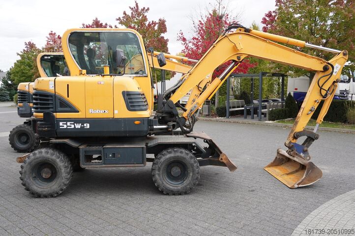 Mini excavator Hyundai Robex 55W-9 Wheeled Excavator 5.5t / 2pc