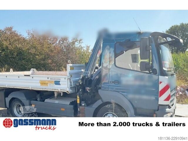 Kiepwagen Mercedes-Benz Atego 923 K 4x2, 2x AHK, Kran Hiab 055 BS-2 HiDuo,