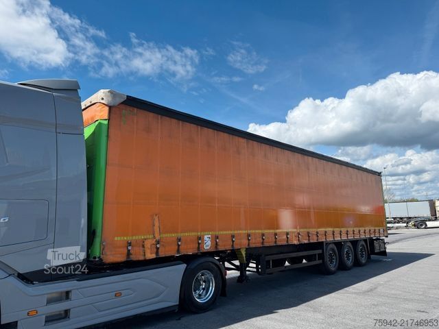 Atvira puspriekabė su tentu SCHMITZ CARGOBULL SCB S3T STANDARD EDSCHA  VERZINKT