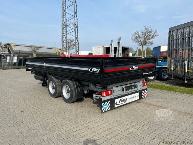 Remorcă basculantă trilaterală FLIEGL TSK 118 Tandem Dreiseitenkipper 5,0m Kipp Anhäng