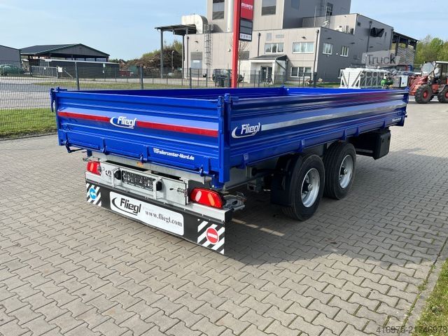 Remorcă basculantă trilaterală FLIEGL TSK 118 Tandem Dreiseitenkipper 5,0m Kipp Anhäng