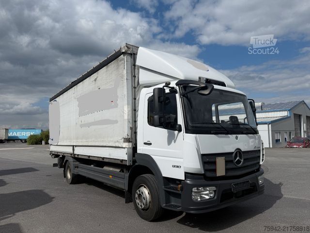 Camión plataforma con toldo MERCEDES-BENZ Atego 3 1224 LBW 1,5 AHK AUTOMATIK