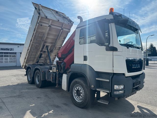 Camión volquete trilateral MAN TGS 26.480 BB 6x4 HMF 2620K4 Meiller3.S.Kipper