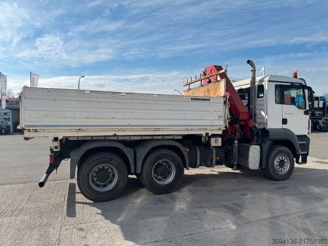 Camión volquete trilateral MAN TGS 26.480 BB 6x4 HMF 2620K4 Meiller3.S.Kipper