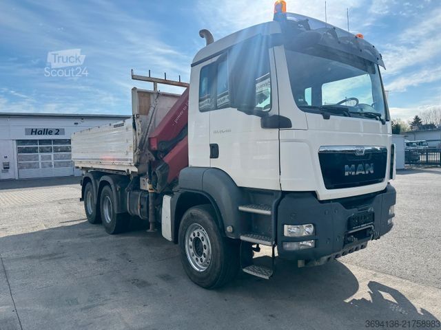 Camión volquete trilateral MAN TGS 26.480 BB 6x4 HMF 2620K4 Meiller3.S.Kipper