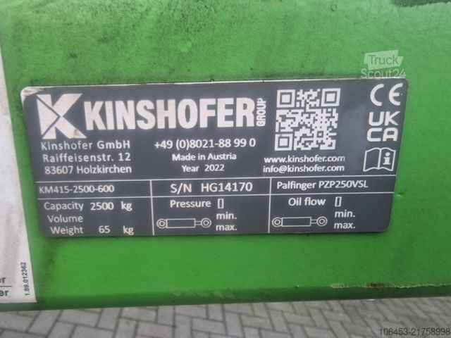 Muu PALFINGER PZP 250 VSL  Krangabel Kinshofer Palfinger