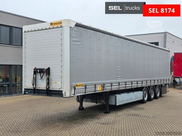 Åben sættevogn med presenning WIELTON NS-3 / Palettenkasten / Liftachse