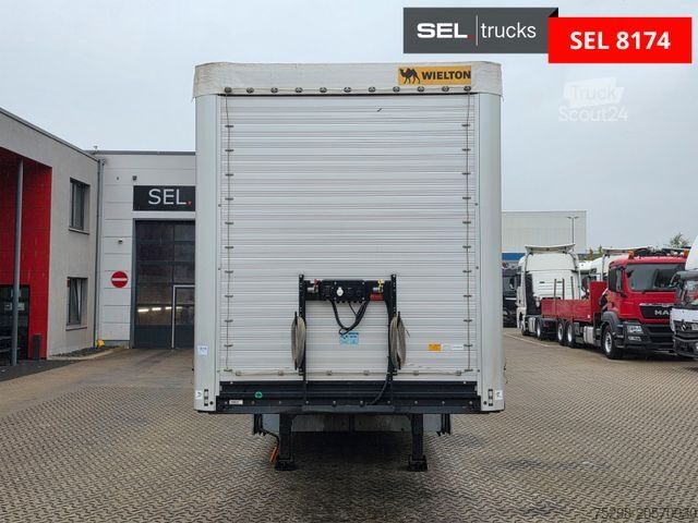 Semirremolque abierto con toldo WIELTON NS-3 / Palettenkasten / Liftachse