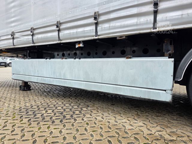 Auflieger mit Pritsche & Plane WIELTON NS-3 / Palettenkasten / Liftachse