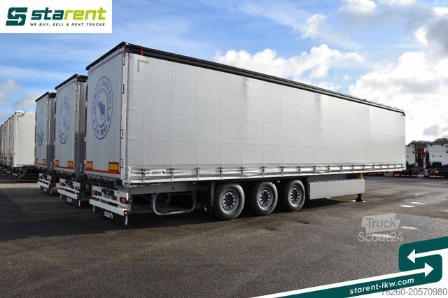 Odprta polprikolica s ponjavo SCHMITZ CARGOBULL Liftachse Palettenkasten XL Zertifikat Multilok