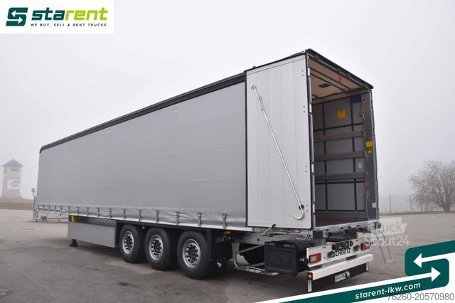 Odprta polprikolica s ponjavo SCHMITZ CARGOBULL Liftachse Palettenkasten XL Zertifikat Multilok