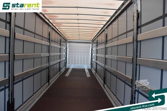 Odprta polprikolica s ponjavo SCHMITZ CARGOBULL Liftachse Palettenkasten XL Zertifikat Multilok