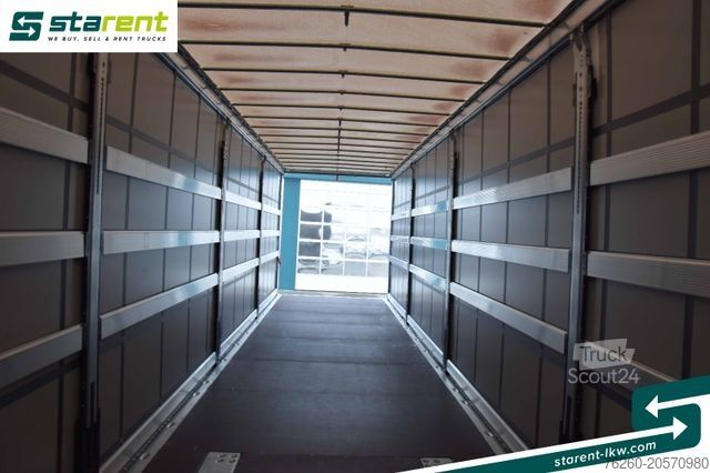 Odprta polprikolica s ponjavo SCHMITZ CARGOBULL Liftachse Palettenkasten XL Zertifikat Multilok