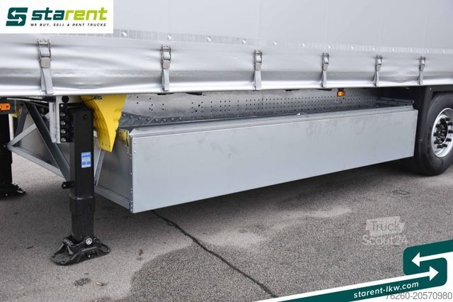 Odprta polprikolica s ponjavo SCHMITZ CARGOBULL Liftachse Palettenkasten XL Zertifikat Multilok