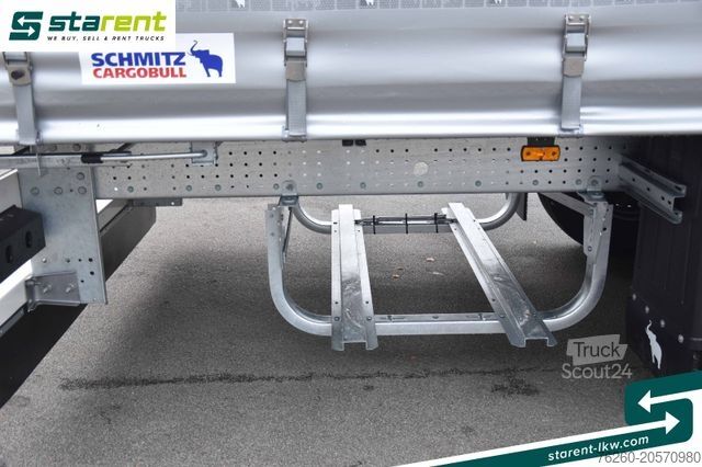 Odprta polprikolica s ponjavo SCHMITZ CARGOBULL Liftachse Palettenkasten XL Zertifikat Multilok