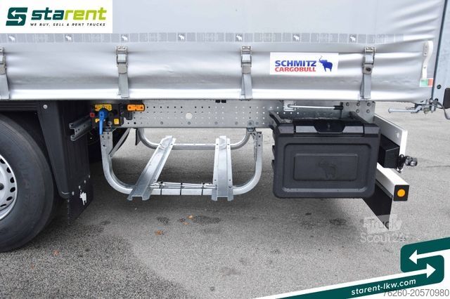 Odprta polprikolica s ponjavo SCHMITZ CARGOBULL Liftachse Palettenkasten XL Zertifikat Multilok