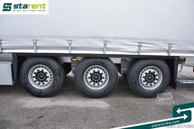 Odprta polprikolica s ponjavo SCHMITZ CARGOBULL Liftachse Palettenkasten XL Zertifikat Multilok