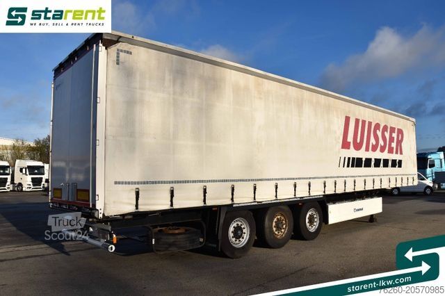 Отворено полуремарке с брезент KRONE Hubdach Liftachse Palettenkasten XL Zertifikat