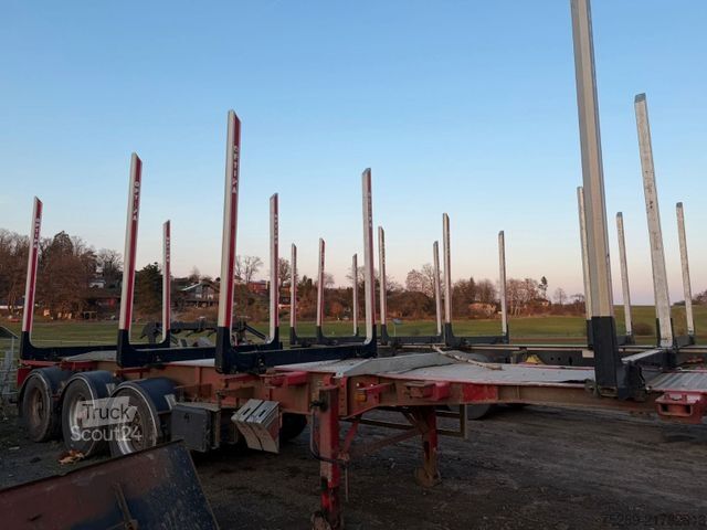 Remorque forestière à grumes Sdc SDC Trailers Holztransporter Holzanhänger