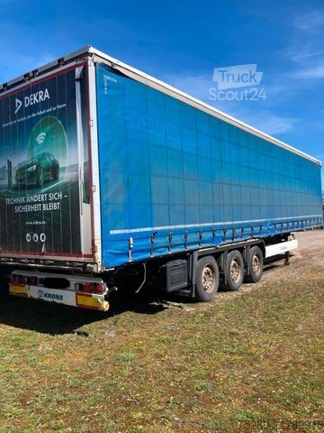 Auflieger mit offener Pritsche KRONE SD Pritsche + Plane Auflieger