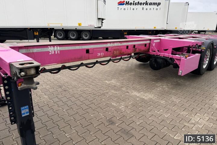Konteyner taşımacılığı Broshuis 3UCC-39/45 Multi / 2x Extandable / 2x Lift Axle