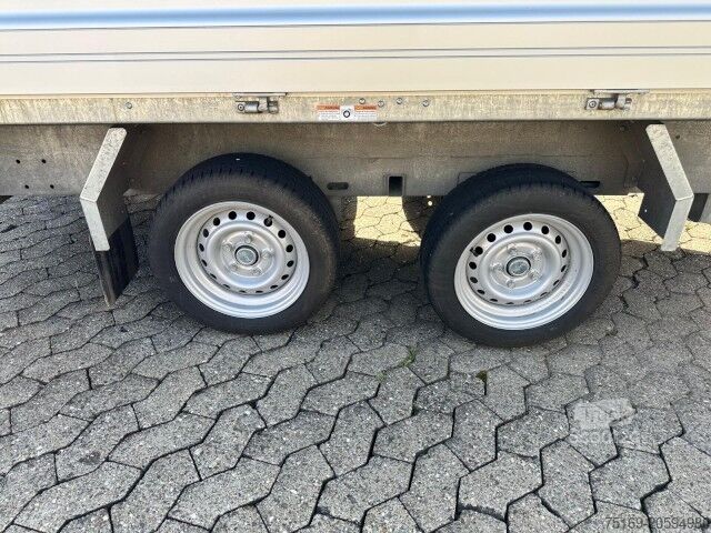 Remorque benne trilibérale Humbaur 3-Seitenkipper HTK 3000.31 Alu, mit Laubgitteraufsatz, 3140 x 1750 x 350 mm, 3,0 to.