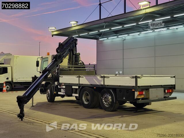 Open body DAF 75CF.250 CF 6X2 HIAB 190W3 Crane Kran Remote Ro...