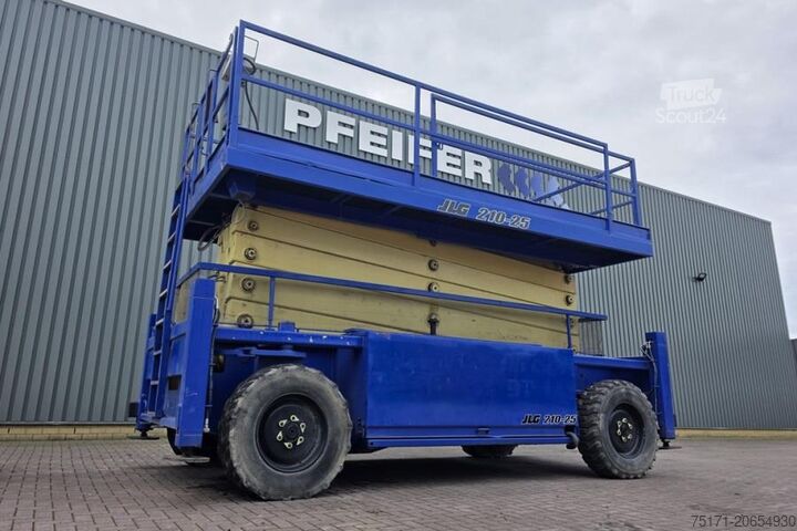 Saksinostin JLG 210-25 Diesel, 4x4 Drive, 23m Working Height, 1000