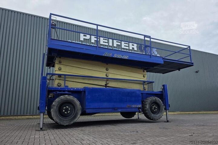 Saksinostin JLG 210-25 Diesel, 4x4 Drive, 23m Working Height, 1000