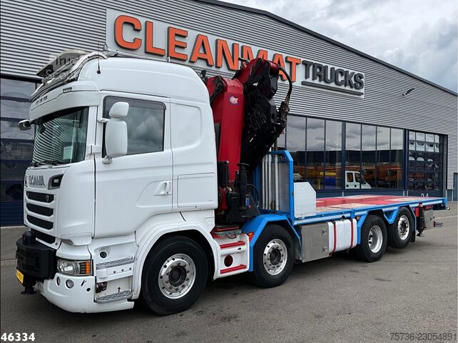  Scania R 580 8x2 V8 Retarder Euro 6 HMF 50 Tonmeter la...