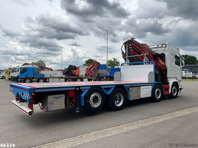  Scania R 580 8x2 V8 Retarder Euro 6 HMF 50 Tonmeter la...
