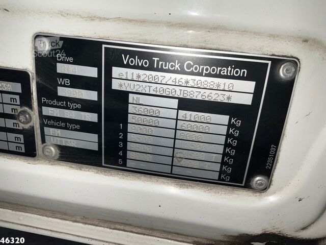  Volvo FM 500 Euro 6 HMF 50 Tonmeter laadkraan + Fly-J...